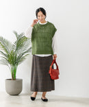 【C-FORTPOINT/フォートポイント】ニットベスト＋ブラウスアンサンブル1