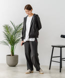 【U.S. POLO ASSN./ユーエスポロアッスン】ダンボール素材 ワンポイントロゴ刺繍 フルジップパーカー