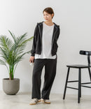 【U.S. POLO ASSN./ユーエスポロアッスン】ダンボール素材 ワンポイントロゴ刺繍 フルジップパーカー