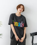【C-FORT POINT/フォートポイント】カラフルロゴプリント ワイドシルエットTシャツ 韓国ファッション 部屋着 ワンマイル 春夏 ゆったり 綿100% ❘ジーンズメイト公式オンラインショップ