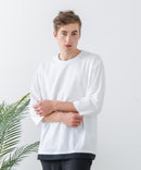 【汗染みの目立ちにくいTシャツ ZEROSTAIN/ゼロステイン】フェイクレイヤード ビッグシルエット キーネック クルーネック 7分袖Tシャツ 防汚 ＵＶカット ❘ジーンズメイト公式オンラインショップ