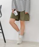 【C-FORT POINT/フォートポイント】【ウエストは総ゴム仕様で履きやすさ・動きやすさ抜群◎】シェフハーフパンツ ショートパンツ ワイド 太め 短パン ウエストゴム 楽ちん イージーパンツ 膝丈 アメカジ スケーター ストリート アウトドア
