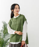 【C-FORTPOINT/フォートポイント】ニットベスト＋ブラウスアンサンブル1