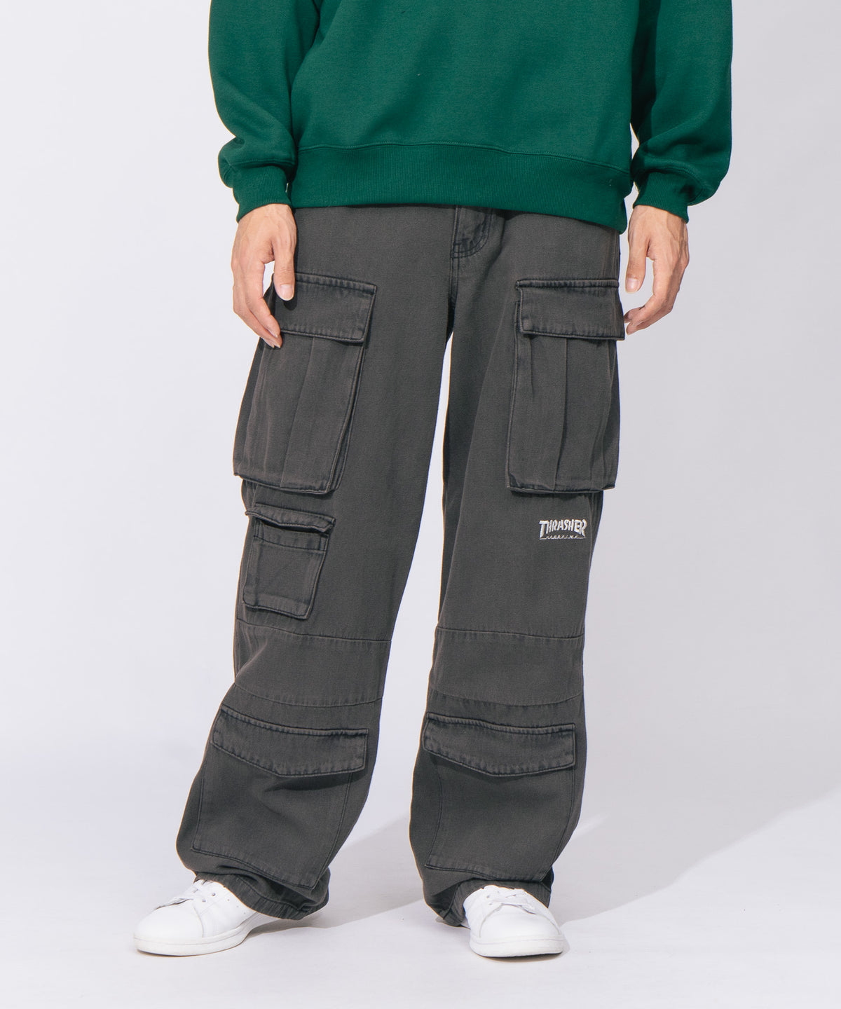 THRASHER/スラッシャー】デニム9ポケットカーゴパンツ zo