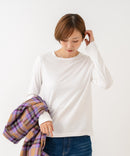 【HANES/ヘインズ】【日本人女性の体形に合わせたシルエットで絶妙なフィット感を実現】Japan Fit for HER ロングスリーブクルーネックTシャツ 2枚組 綿100% 長袖 無地 シンプル 透けにくい チューブボディ ガーメントウォッシュ加工 ❘ジーンズメイト公式オンラインショップ