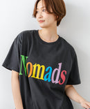 【C-FORT POINT/フォートポイント】カラフルロゴプリント ワイドシルエットTシャツ 韓国ファッション 部屋着 ワンマイル 春夏 ゆったり 綿100% ❘ジーンズメイト公式オンラインショップ