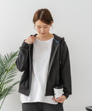 【U.S. POLO ASSN./ユーエスポロアッスン】ダンボール素材 ワンポイントロゴ刺繍 フルジップパーカー