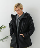 【BLUE STANDARD/ブルースタンダード】マルチファンクション フードハーフコート 撥水 防風 軽量 ビジカジ ビズ