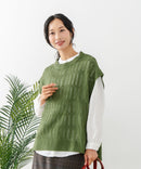 【C-FORTPOINT/フォートポイント】ニットベスト＋ブラウスアンサンブル1