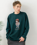 【BLUE STANDARD/ブルースタンダード】パフィースウェット 部分刺繍クルーネック トレーナー ストレッチ 春服 ❘ジーンズメイト公式オンラインショップ