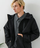 【BLUE STANDARD/ブルースタンダード】マルチファンクション フードハーフコート 撥水 防風 軽量 ビジカジ ビズ