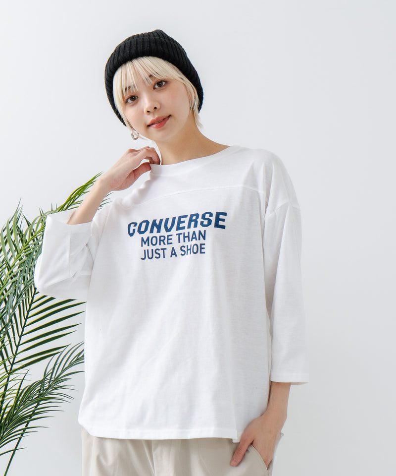 ８分袖裾 ラウンド Tシャツ CONVERSE コンバース