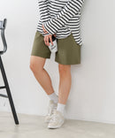 【C-FORT POINT/フォートポイント】【ウエストは総ゴム仕様で履きやすさ・動きやすさ抜群◎】シェフハーフパンツ ショートパンツ ワイド 太め 短パン ウエストゴム 楽ちん イージーパンツ 膝丈 アメカジ スケーター ストリート アウトドア