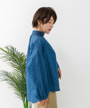 【C-FORTPOINT/フォートポイント】デニム シャーリング ブラウス