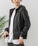 【U.S. POLO ASSN./ユーエスポロアッスン】ダンボール素材 ワンポイントロゴ刺繍 フルジップパーカー