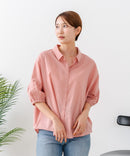 【C-FORTPOINT/フォートポイント】【上品 高見え刺繍】袖刺繍ブラウス 綿100％ 花模様 大人可愛い きれいめ 通勤 お出かけ