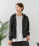 【U.S. POLO ASSN./ユーエスポロアッスン】ダンボール素材 ワンポイントロゴ刺繍 フルジップパーカー