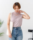 【C-FORTPOINT/フォートポイント】【1枚で華やか レースインナー】ハイネックレース切替タンクトップ インナー チラ見せ 重ね着 立ち襟 華やか 上品 きれいめ