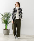 【FORT POINT/フォートポイント】バスク天竺 クルーネック カーディガン