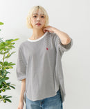 ブランドロゴワンポイント刺繍ラウンドヘムTシャツ【U.S. POLO ASSN./ユーエスポロアッスン】