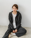 【U.S. POLO ASSN./ユーエスポロアッスン】ダンボール素材 ワンポイントロゴ刺繍 フルジップパーカー