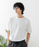 USAコットン ワッペンロゴ刺繍 無地 クルーネック半袖Tシャツ レディース メンズ【DISCUS/ディスカス】