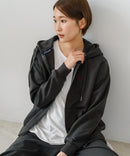 【U.S. POLO ASSN./ユーエスポロアッスン】ダンボール素材 ワンポイントロゴ刺繍 フルジップパーカー