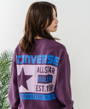 【CONVERSE/コンバース】バッグプリント ブランドロゴ スウェットトレーナー