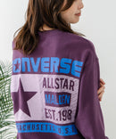 【CONVERSE/コンバース】バッグプリント ブランドロゴ スウェットトレーナー