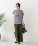 【C-FORTPOINT/フォートポイント】ニットベスト＋ブラウスアンサンブル1