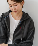 【U.S. POLO ASSN./ユーエスポロアッスン】ダンボール素材 ワンポイントロゴ刺繍 フルジップパーカー