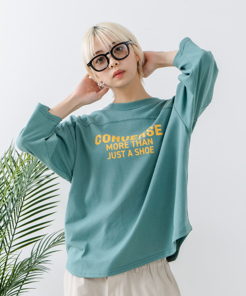 ８分袖裾 ラウンド Tシャツ CONVERSE コンバース