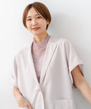 【C-FORTPOINT/フォートポイント】【1枚で華やか レースインナー】ハイネックレース切替タンクトップ インナー チラ見せ 重ね着 立ち襟 華やか 上品 きれいめ