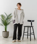 【C-FORT POINT/フォートポイント】裏毛 コクーン フルジップ パーカー