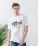 ZEROSTAIN プリントTシャツ 汗染みの目立ちにくいTシャツ 防汚 ＵＶカット ワーゲンバスライク フィッシング 釣り トラウト