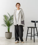 【C-FORT POINT/フォートポイント】裏毛 コクーン フルジップ パーカー