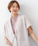 【C-FORTPOINT/フォートポイント】【1枚で華やか レースインナー】ハイネックレース切替タンクトップ インナー チラ見せ 重ね着 立ち襟 華やか 上品 きれいめ