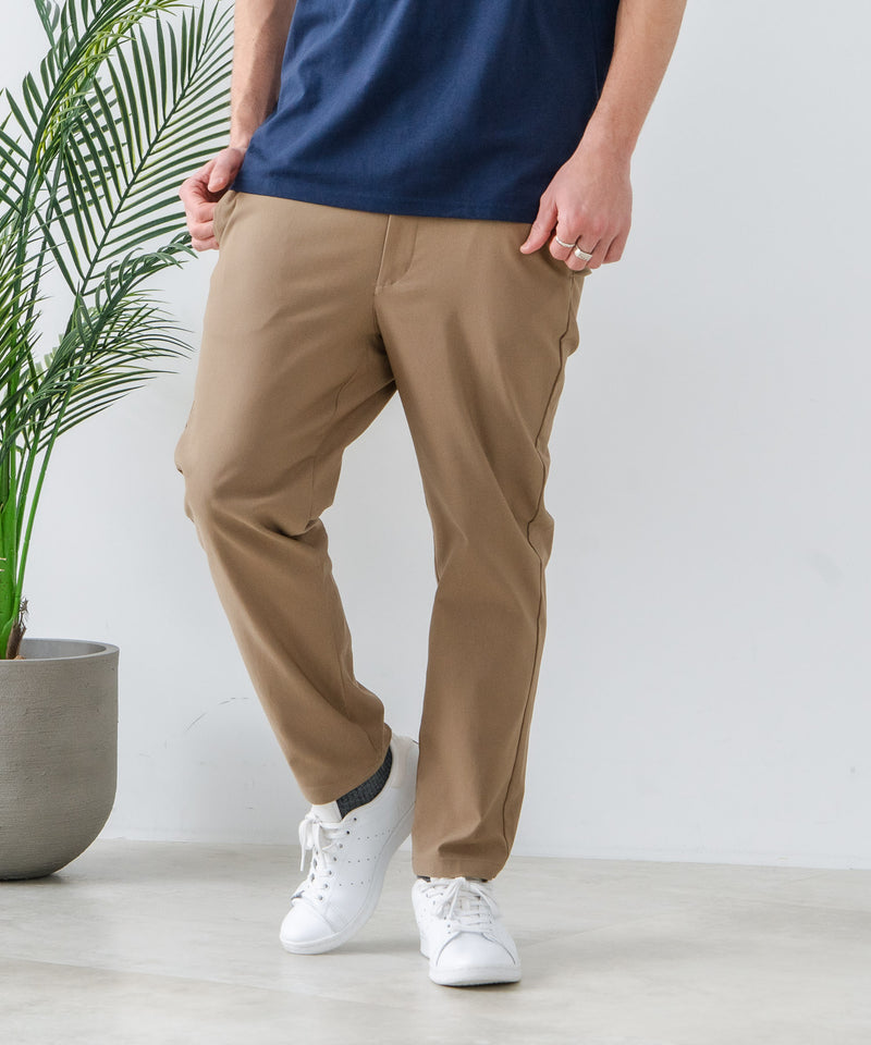 快適！スーパーストレッチイージーパンツ イージーケア 接触冷感 前開き ウエストゴム UVカット【Blue Standard:ブルースタンダード】