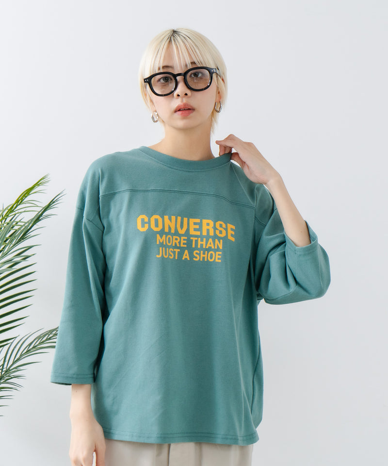 ８分袖裾 ラウンド Tシャツ CONVERSE コンバース