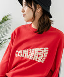 【CONVERSE/コンバース】クラックロゴ グラフィック スウェットトレーナー