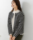 【FORT POINT/フォートポイント】バスク天竺 クルーネック カーディガン