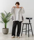 【C-FORT POINT/フォートポイント】裏毛 コクーン フルジップ パーカー