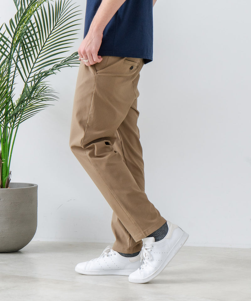 快適！スーパーストレッチイージーパンツ イージーケア 接触冷感 前開き ウエストゴム UVカット【Blue Standard:ブルースタンダード】