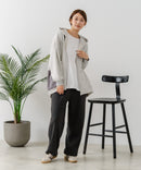 【C-FORT POINT/フォートポイント】裏毛 コクーン フルジップ パーカー