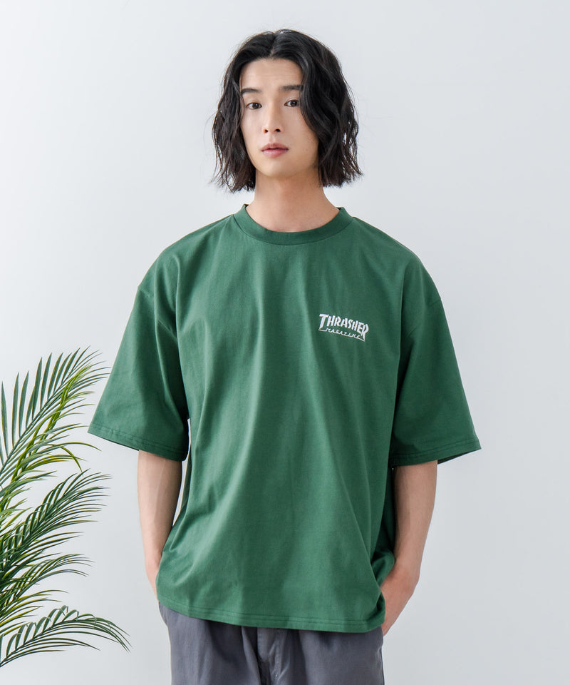 【THRASHER/スラッシャー】ワンポイント 刺繍Tシャツzo