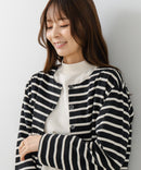 【FORT POINT/フォートポイント】バスク天竺 クルーネック カーディガン