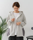 【C-FORT POINT/フォートポイント】裏毛 コクーン フルジップ パーカー