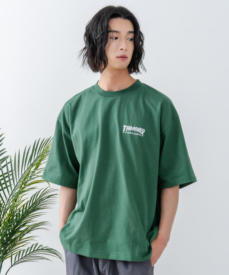 【THRASHER/スラッシャー】ワンポイント 刺繍Tシャツzo