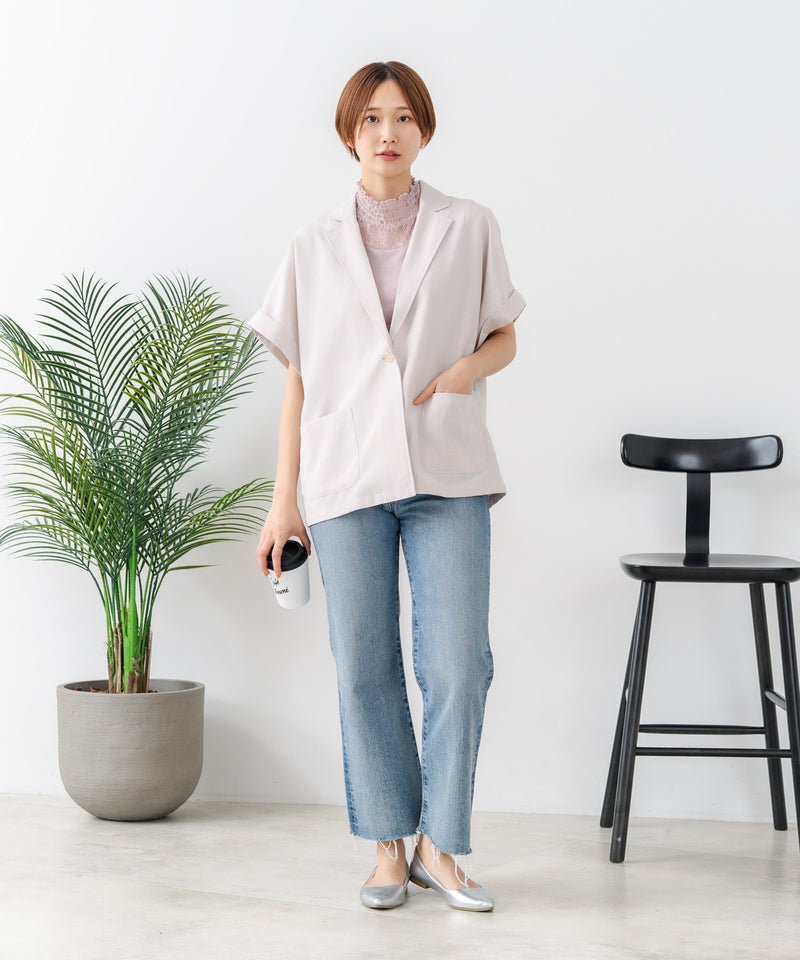 C-FORT POINT/フォートポイント】カーディガン感覚で羽織れる リネン