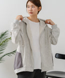 【C-FORT POINT/フォートポイント】裏毛 コクーン フルジップ パーカー